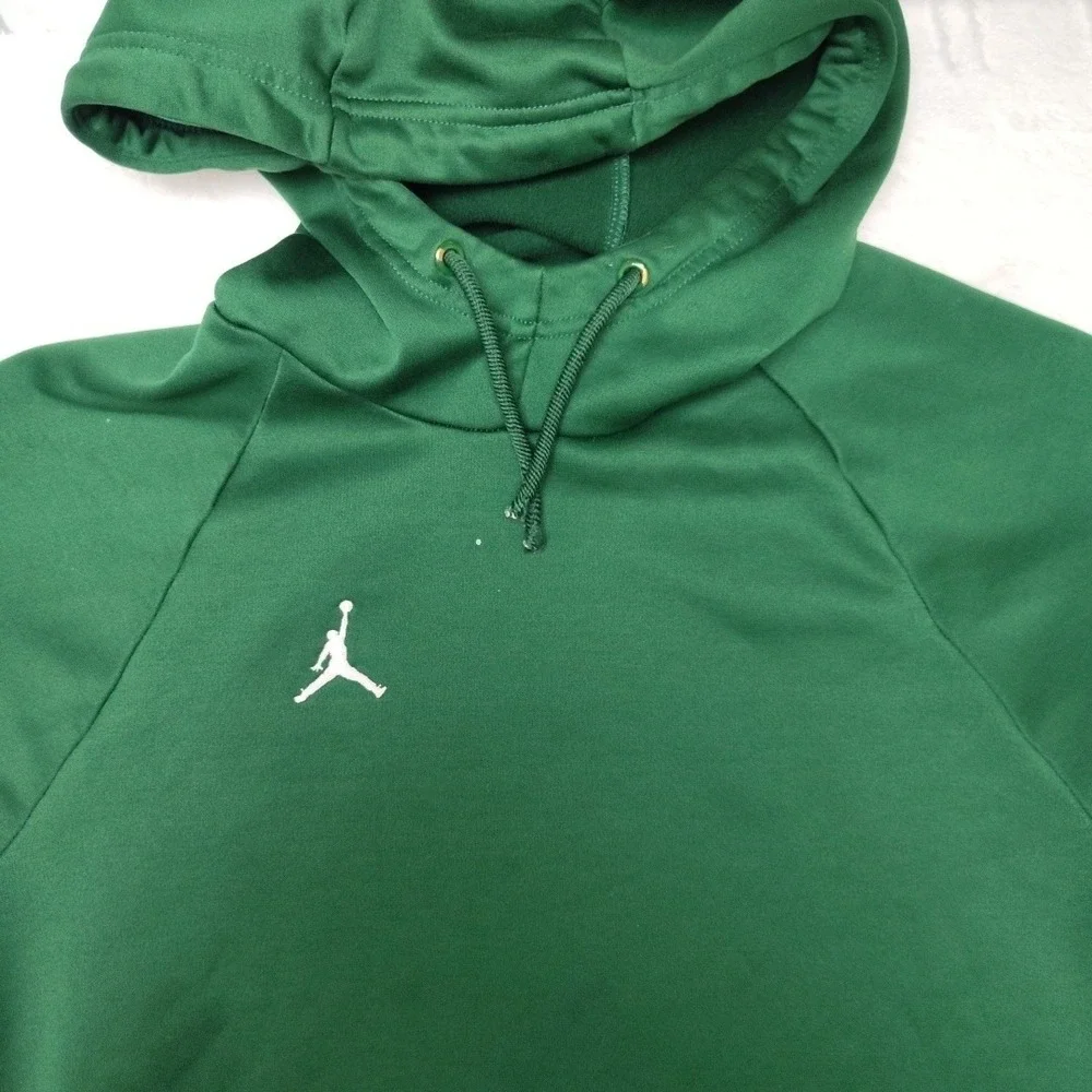 Jordan Hoodie Mens Small Green Pullover Alpha‎ Pockets Graphic Fleece AR4311